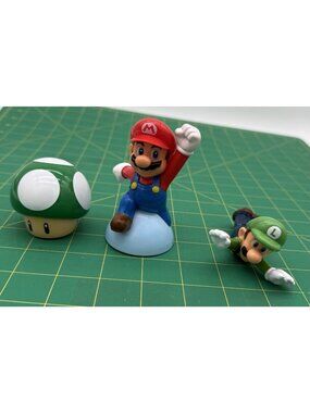 Mario Kart McDonalds Super Mario Bros Lot Of 3 Not Working Cake Toppers